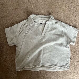 American Eagle Outfitters Light Gray Kids Polo